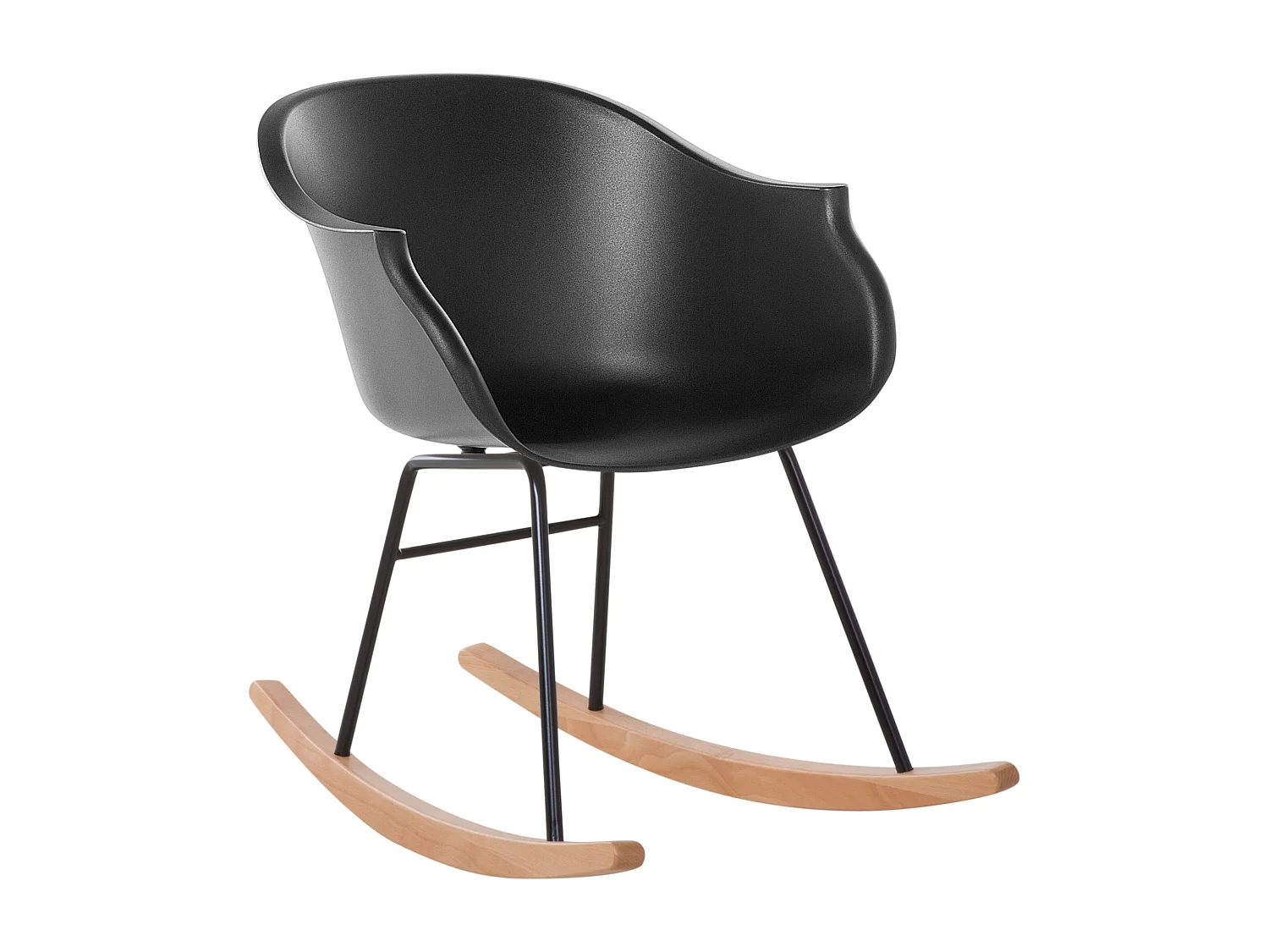 Fauteuil à bascule HARMONY Matière synthétique Noir