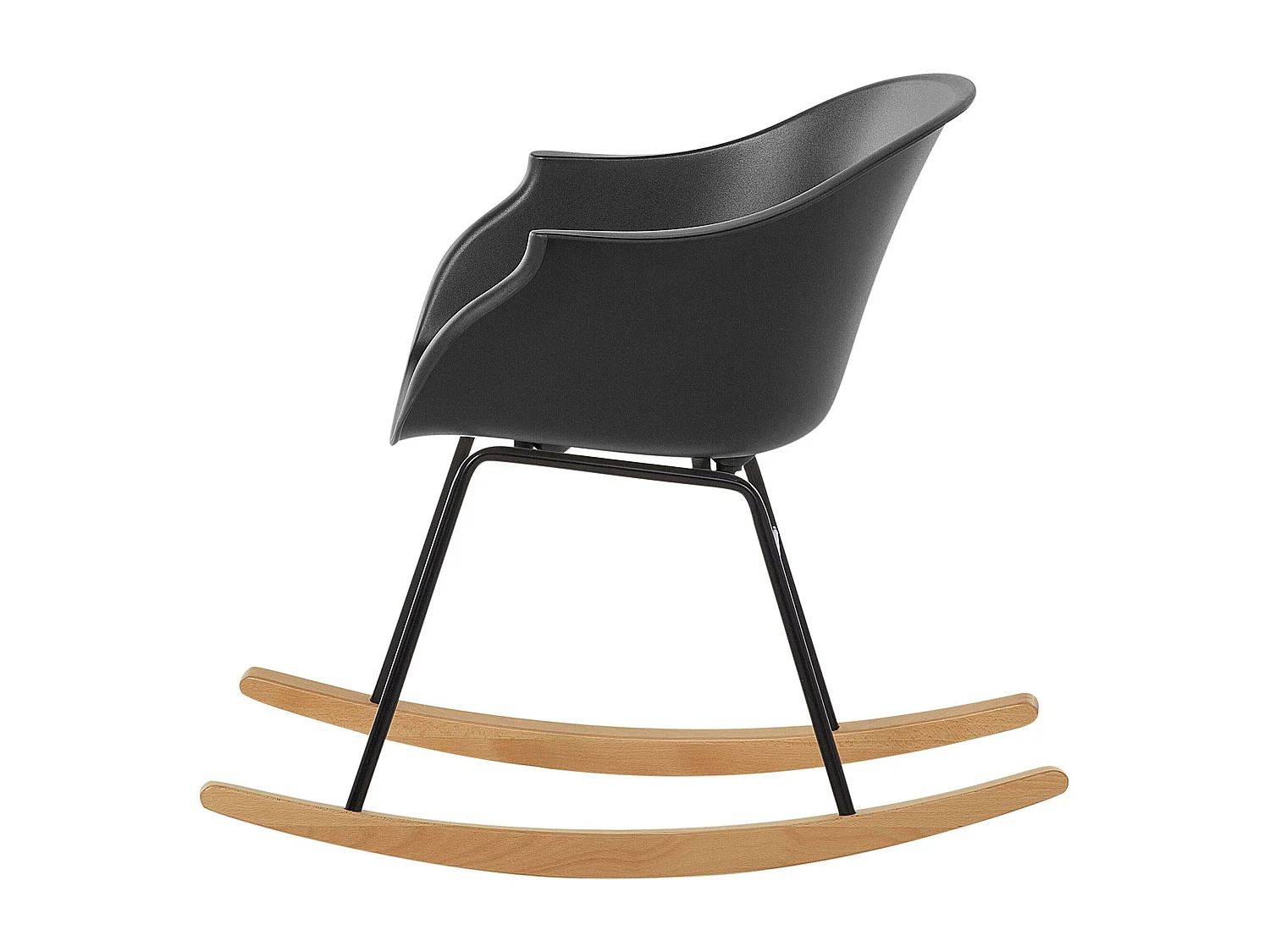 Fauteuil à bascule HARMONY Matière synthétique Noir