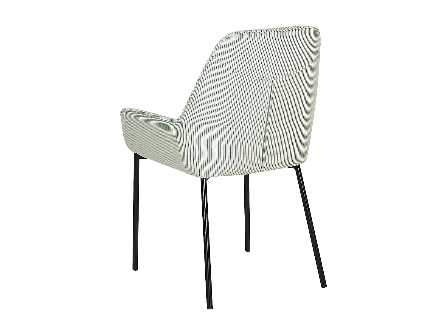 Set van 2 eetkamerstoelen LOVERNA Corduroy Mintgroen