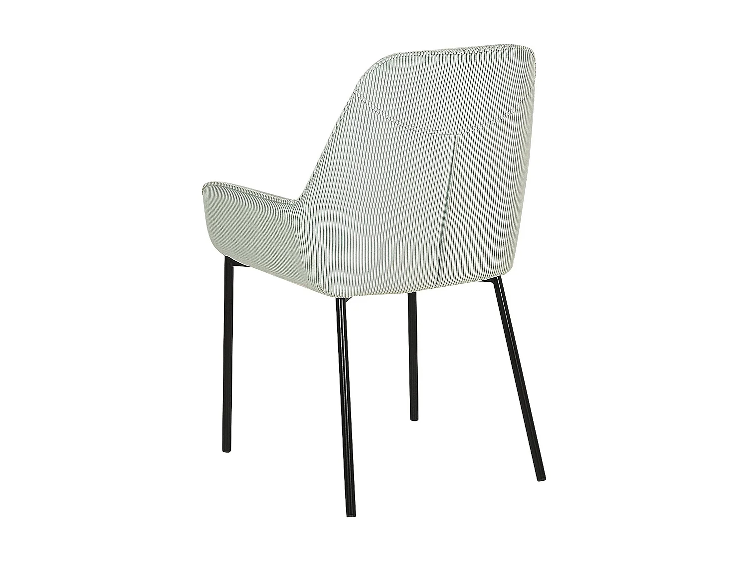 Lot de 2 chaises de salle à manger LOVERNA Velours côtelé Vert menthe