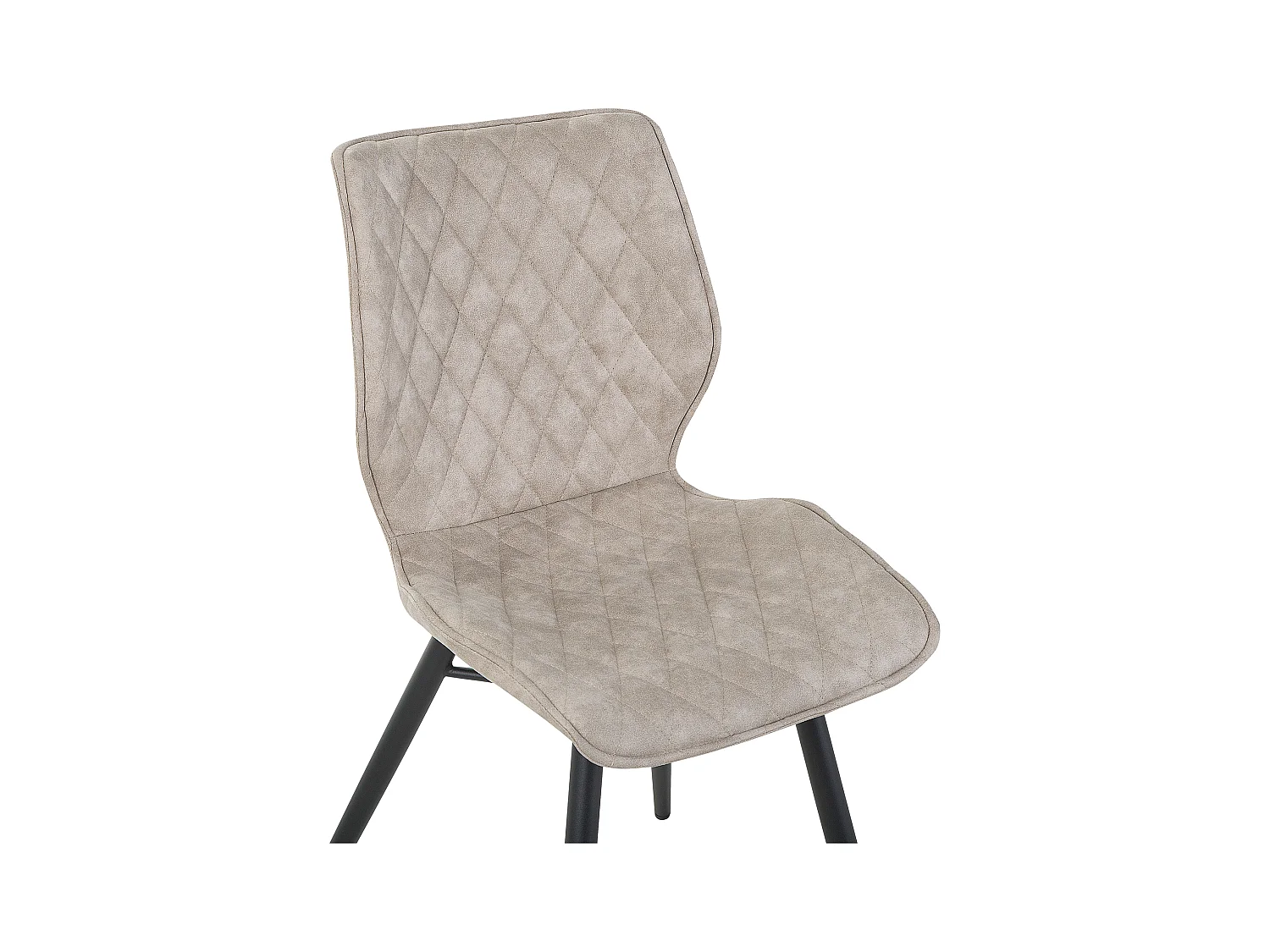 Esszimmerstuhl 2er Set in Beige moderner Polsterstuhl Lisle