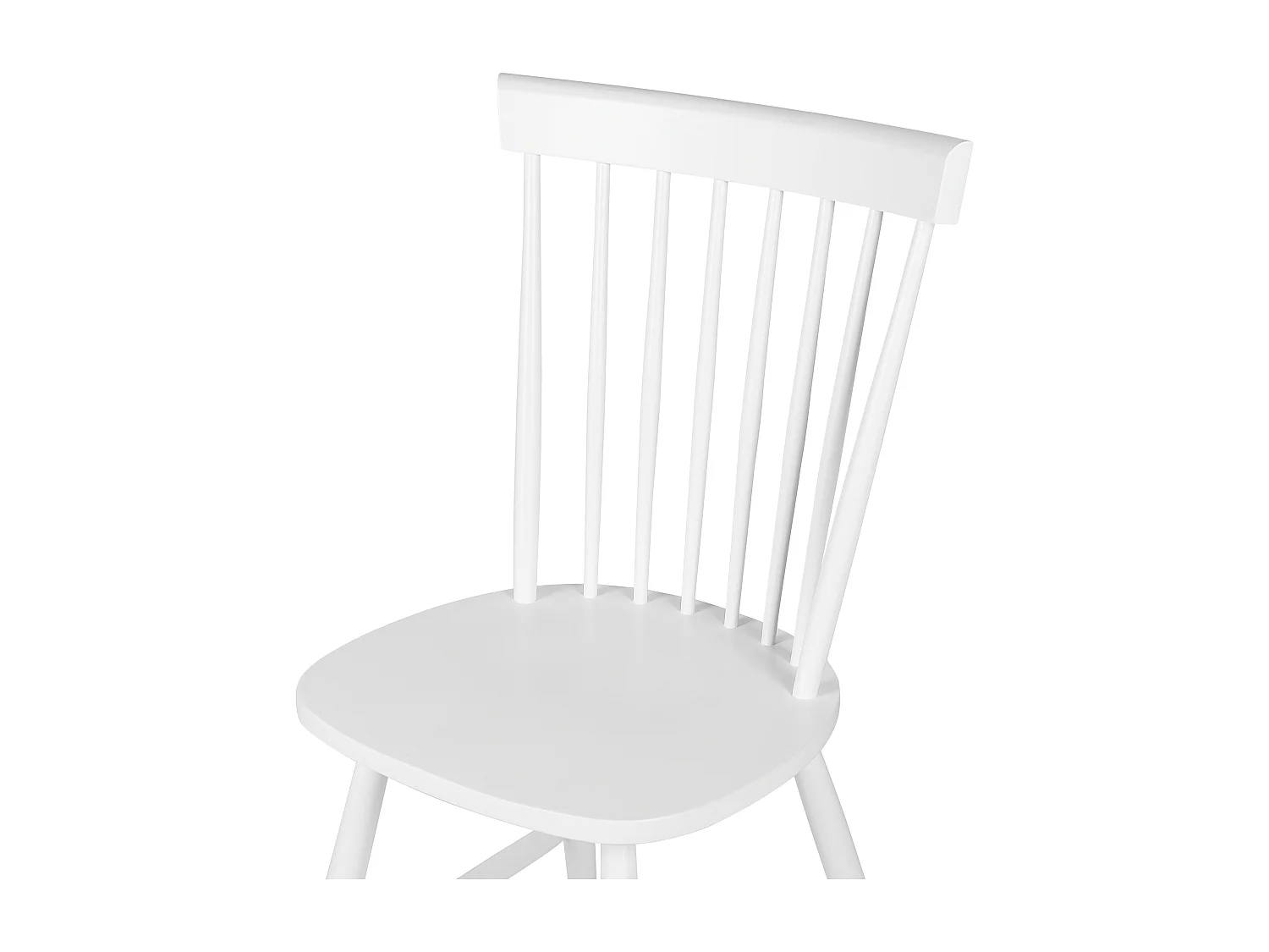 Lot de 2 chaises de salle à manger BURGES Bois Blanc