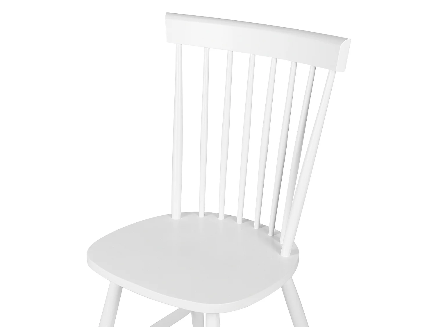 Set van 2 eetkamerstoelen BURGES Hout Wit