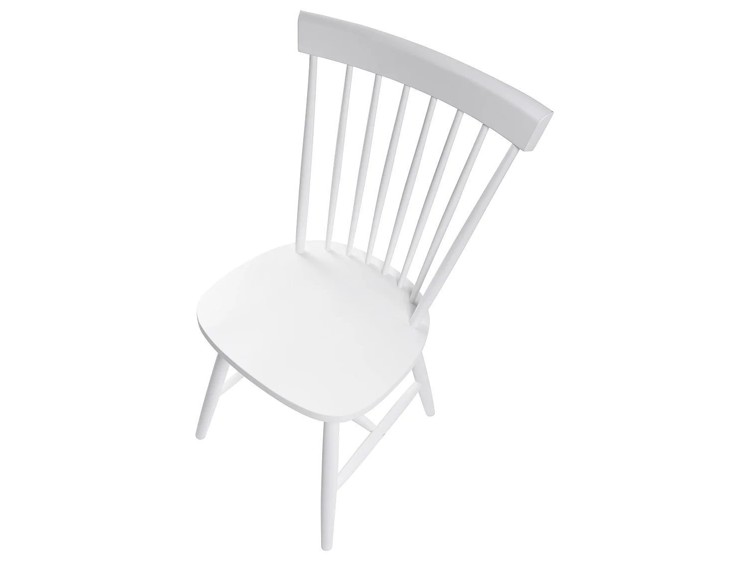 Set van 2 eetkamerstoelen BURGES Hout Wit