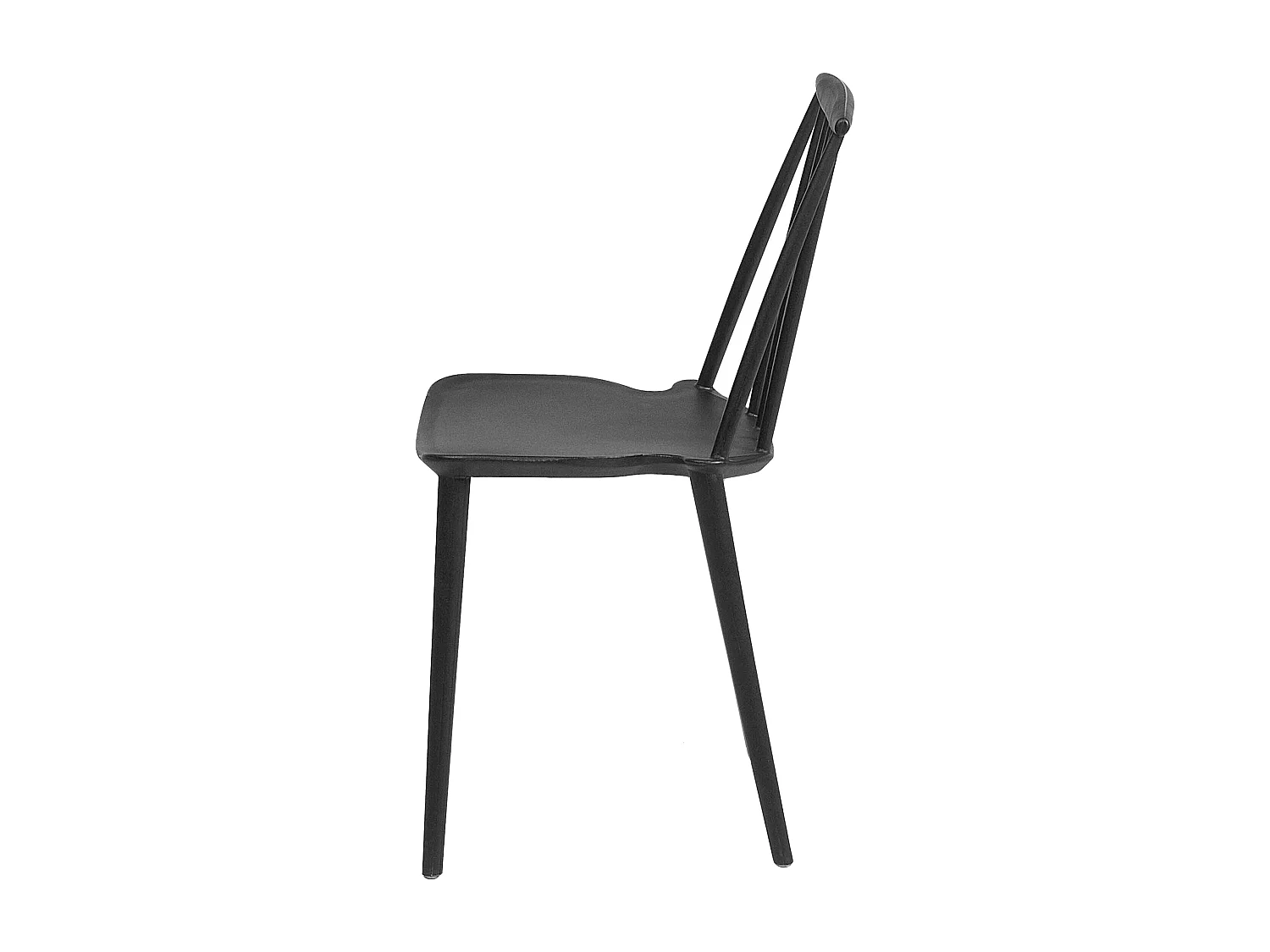 Lot de 2 chaises de salle à manger VENTNOR Noir
