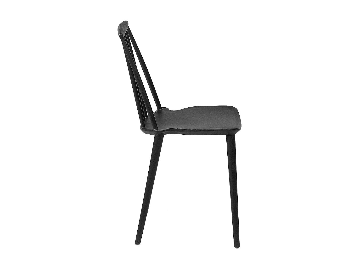 Lot de 2 chaises de salle à manger VENTNOR Noir
