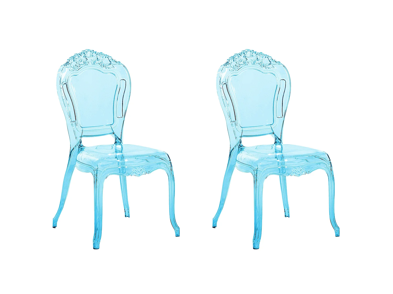 Set van 2 eetkamerstoelen VERMONT Lichtblauw
