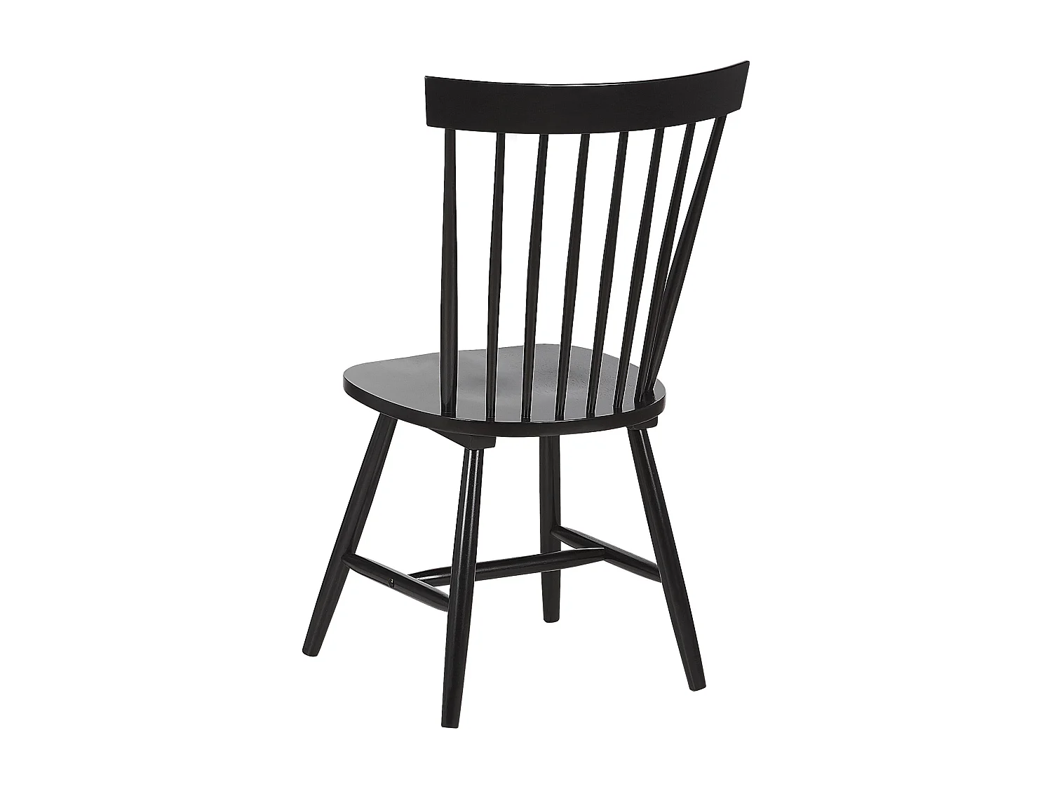 Lot de 2 chaises de salle à manger BURGES Bois Noir