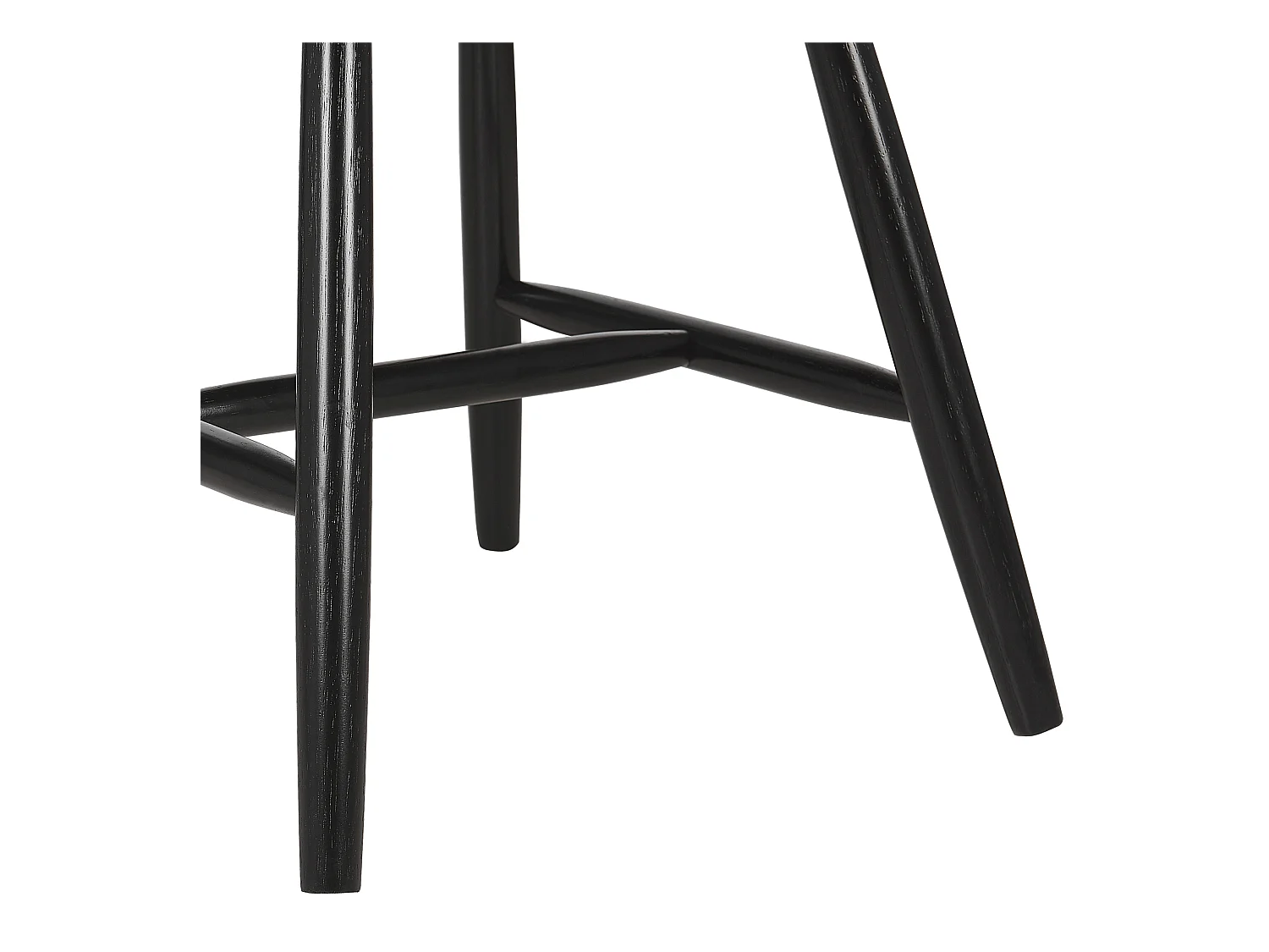 Lot de 2 chaises de salle à manger BURGES Bois Noir