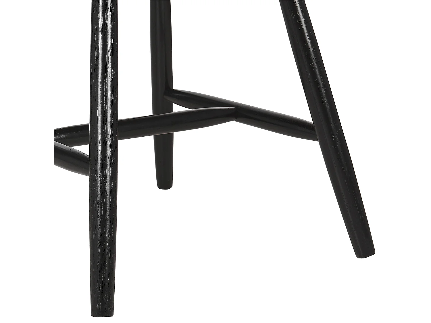 Lot de 2 chaises de salle à manger BURGES Bois Noir