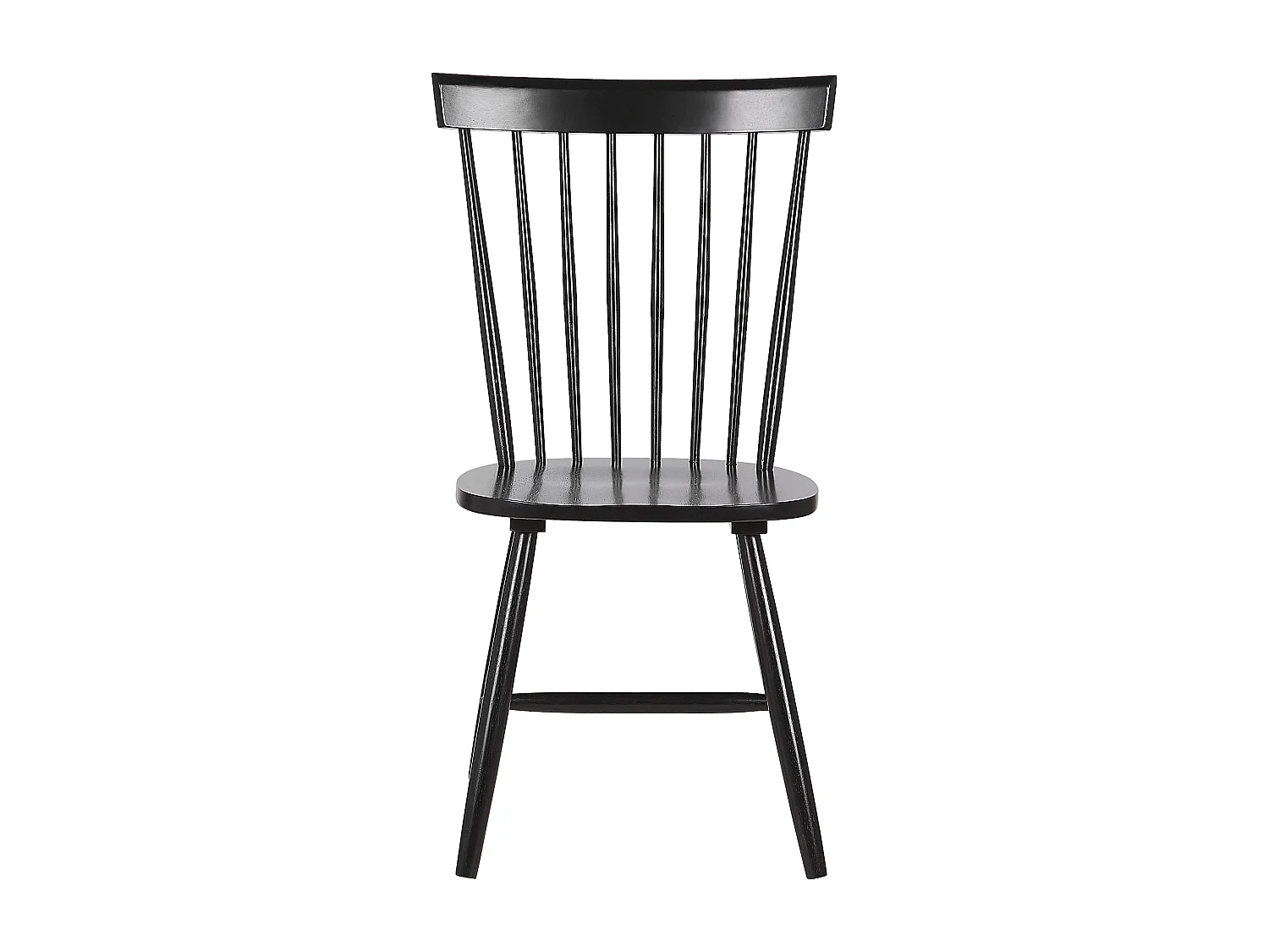 Lot de 2 chaises de salle à manger BURGES Bois Noir