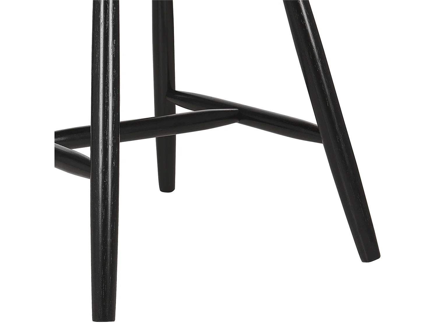 Lot de 2 chaises de salle à manger BURGES Bois Noir
