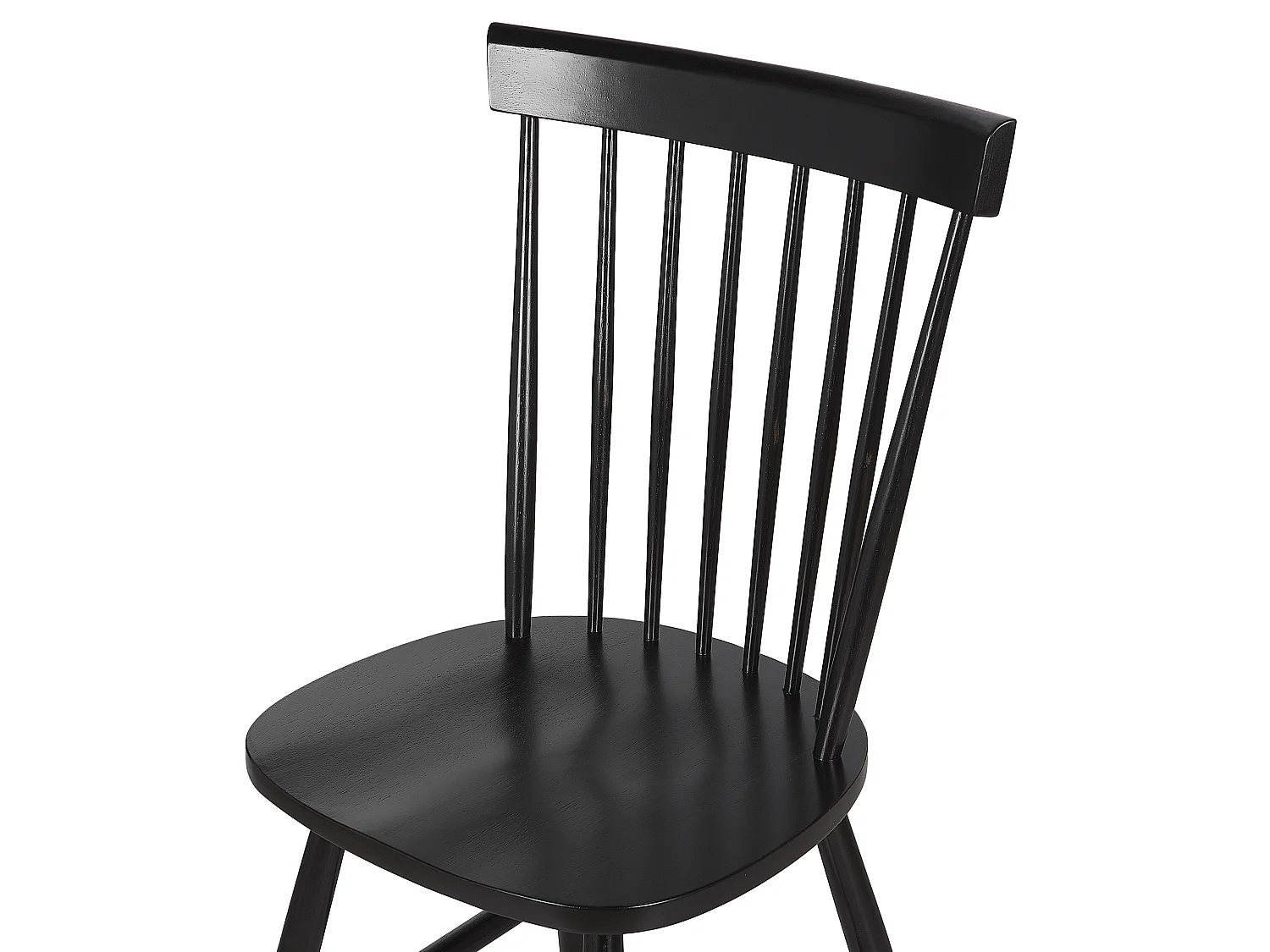 Lot de 2 chaises de salle à manger BURGES Bois Noir