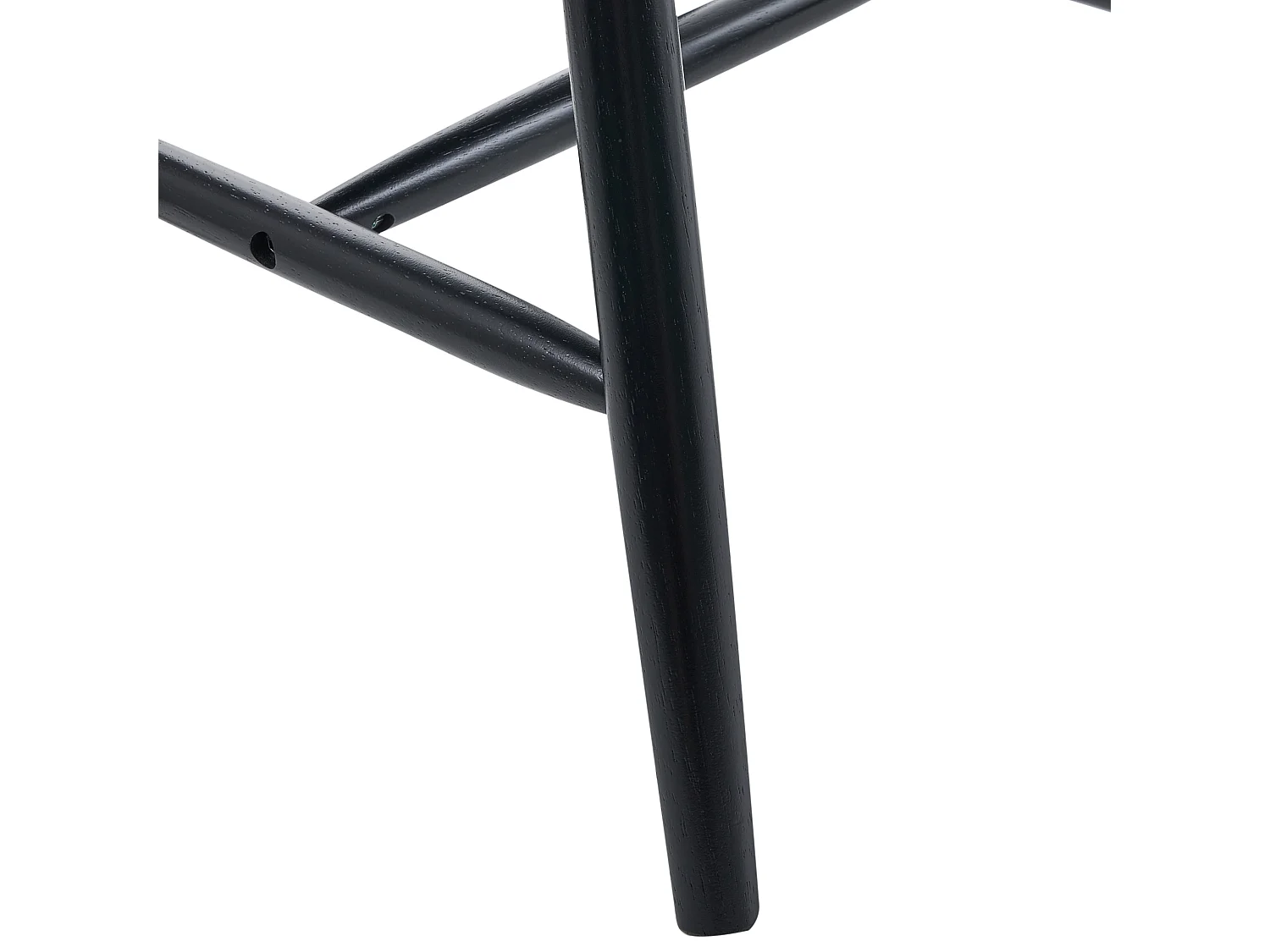 Lot de 2 chaises de salle à manger BURGES Bois Noir