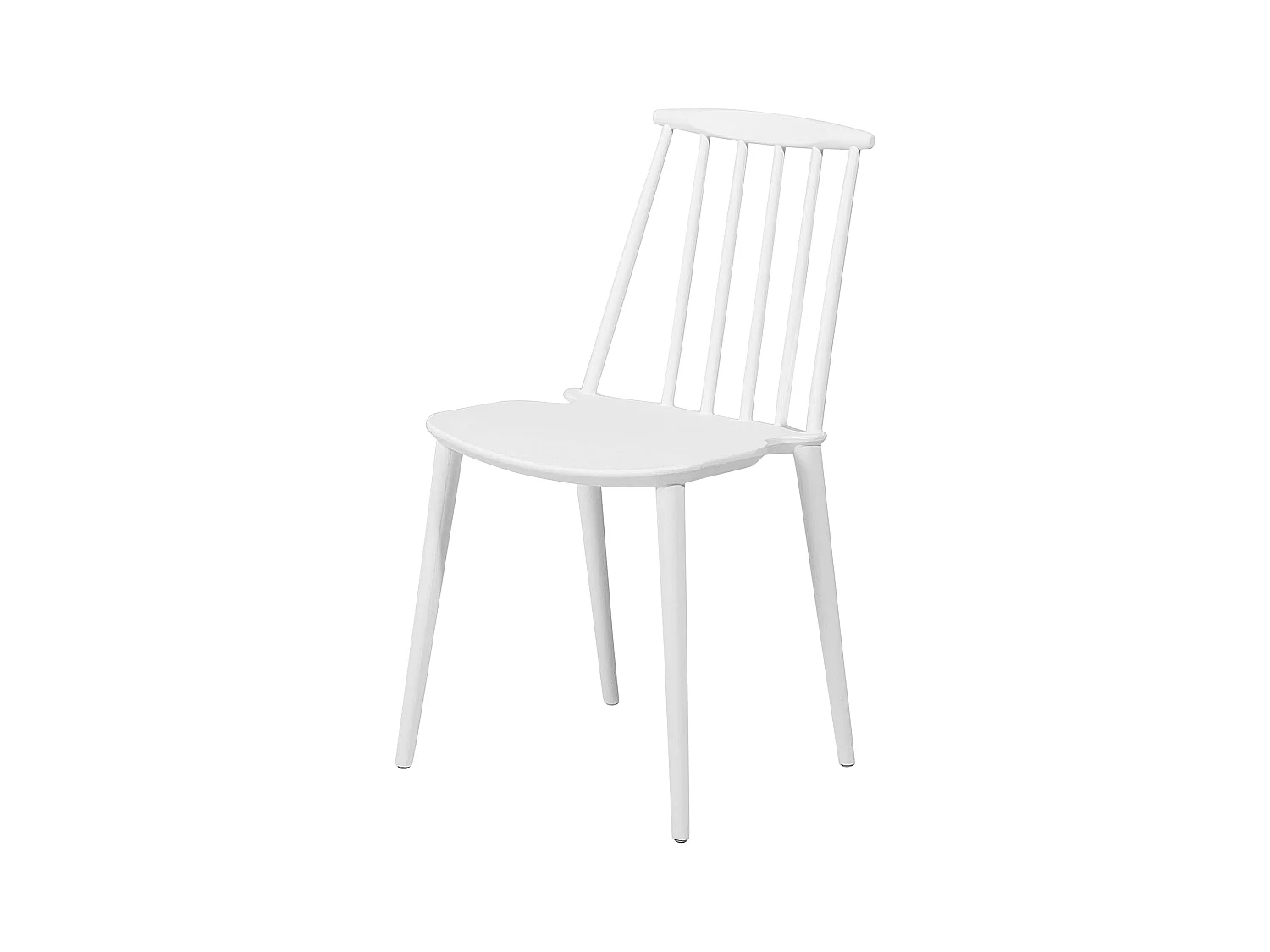 Modernes, weißes Stuhl-Set aus Kunststoff Ventnor