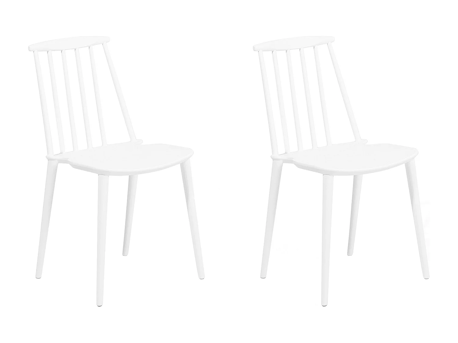 Set van 2 eetkamerstoelen VENTNOR Wit