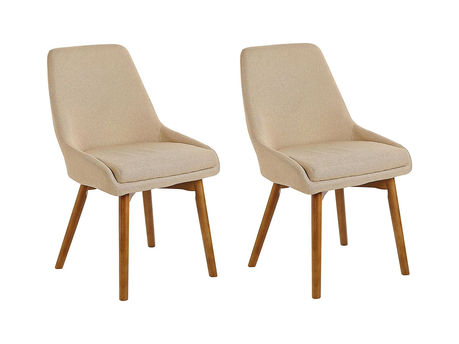 Lot de 2 chaises de salle à manger MELFORT Beige sable