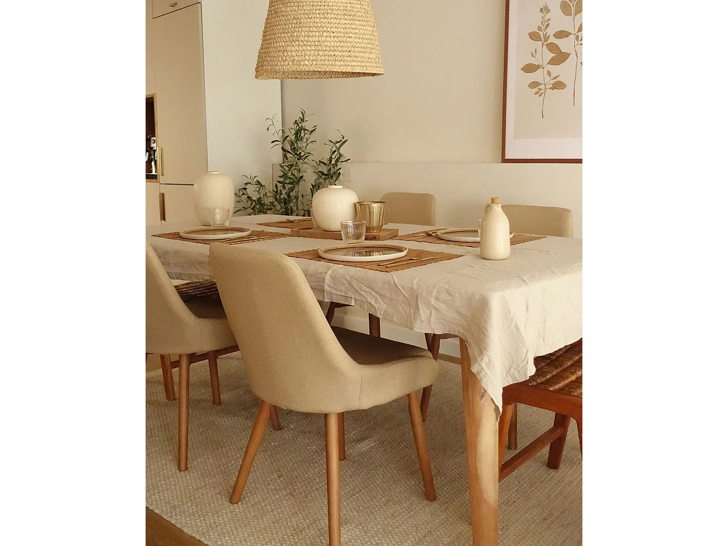 Esszimmerstuhl 2er Set MELFORT Sandbeige