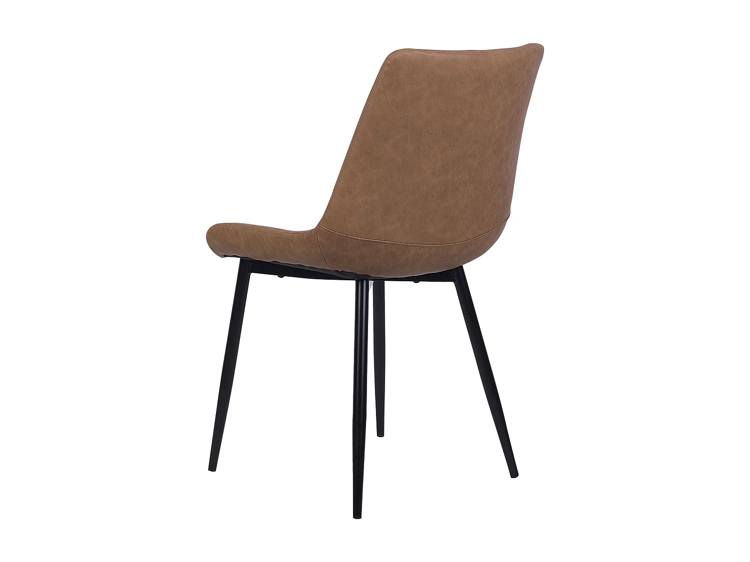 Set van 2 eetkamerstoelen MELROSE II Kunstleer Goudbruin