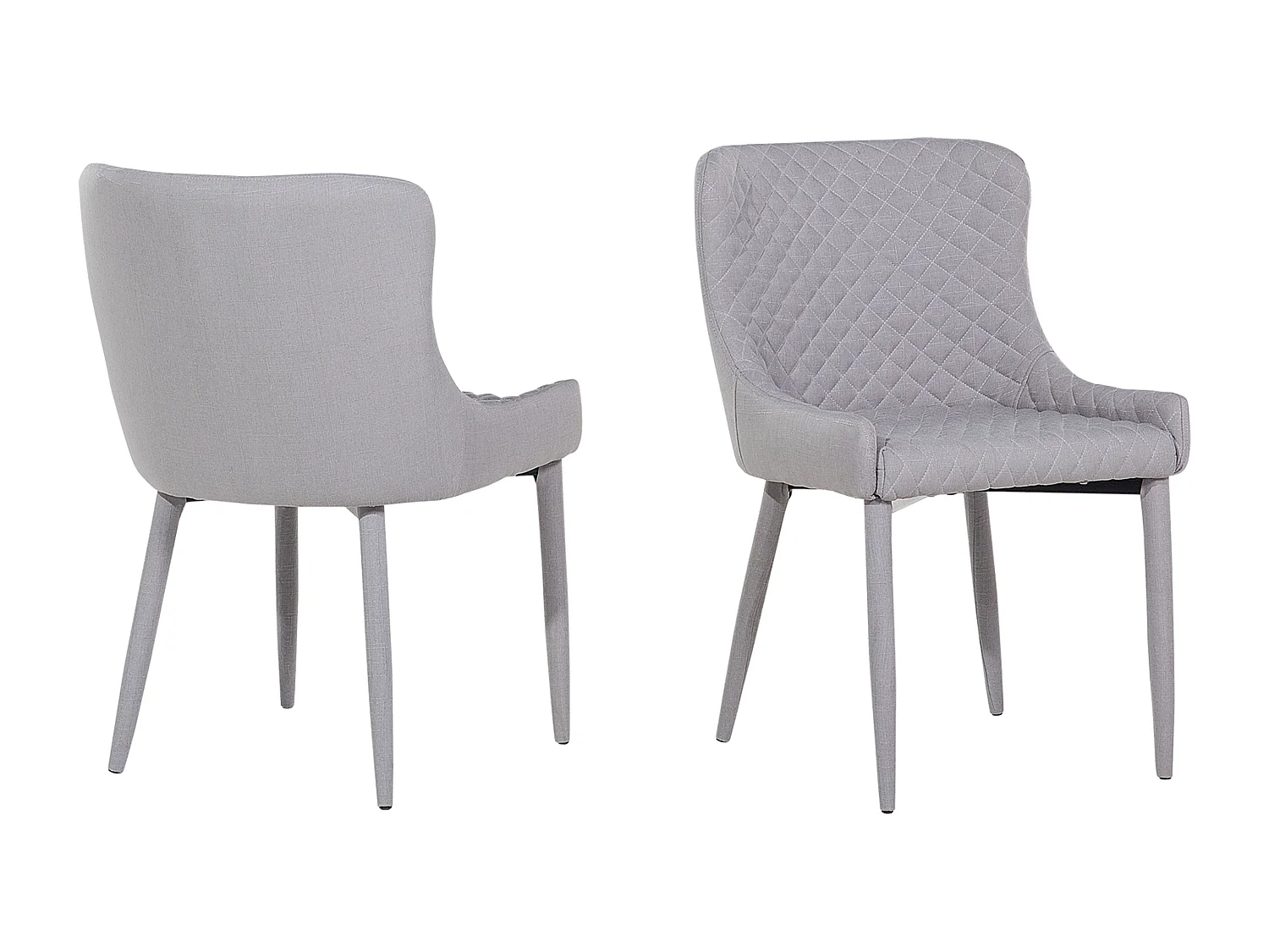 Set van 2 eetkamerstoelen SOLANO Lichtgrijs