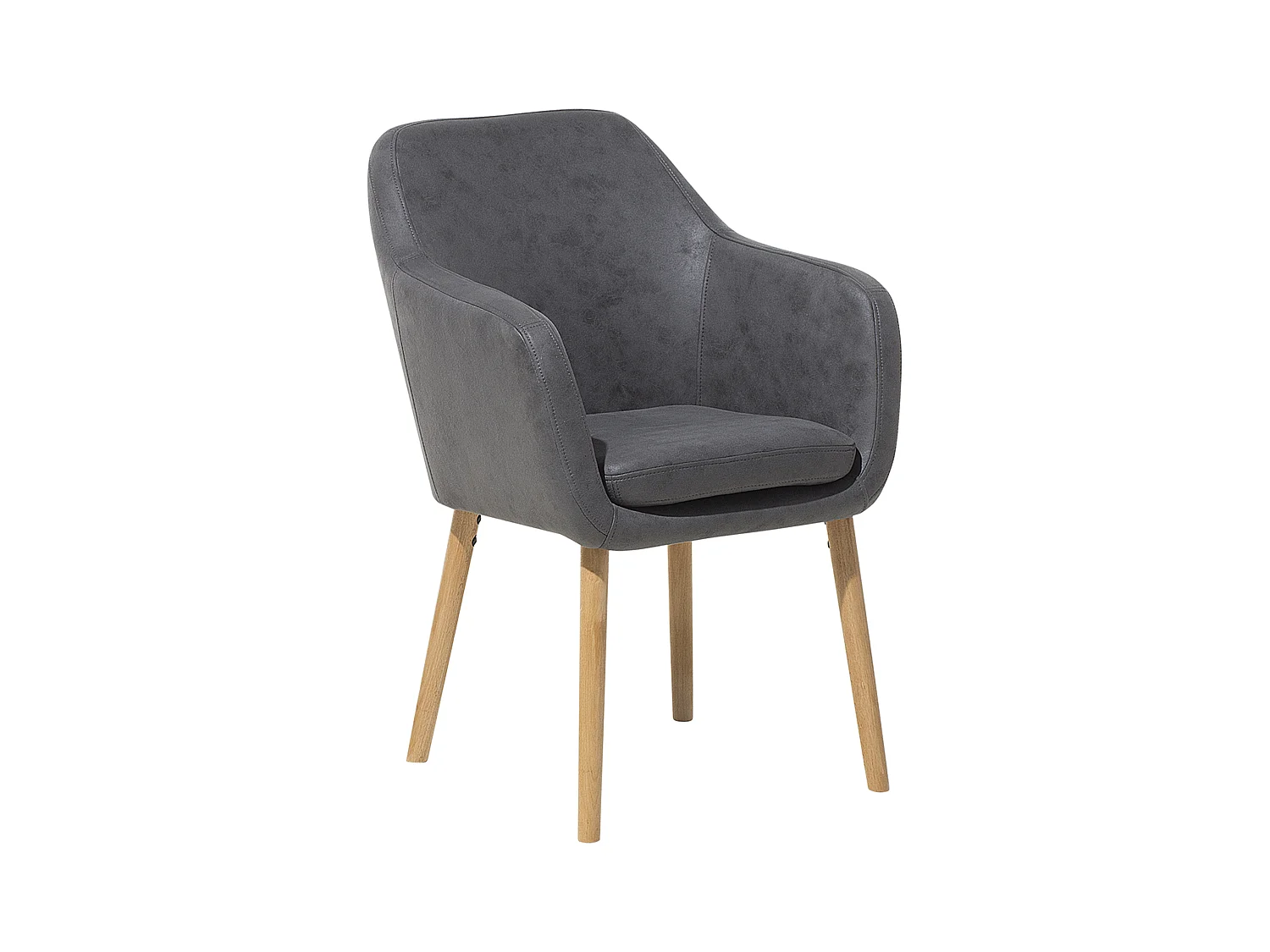 Chaise de salle à manger YORKVILLE Cuir PU Gris