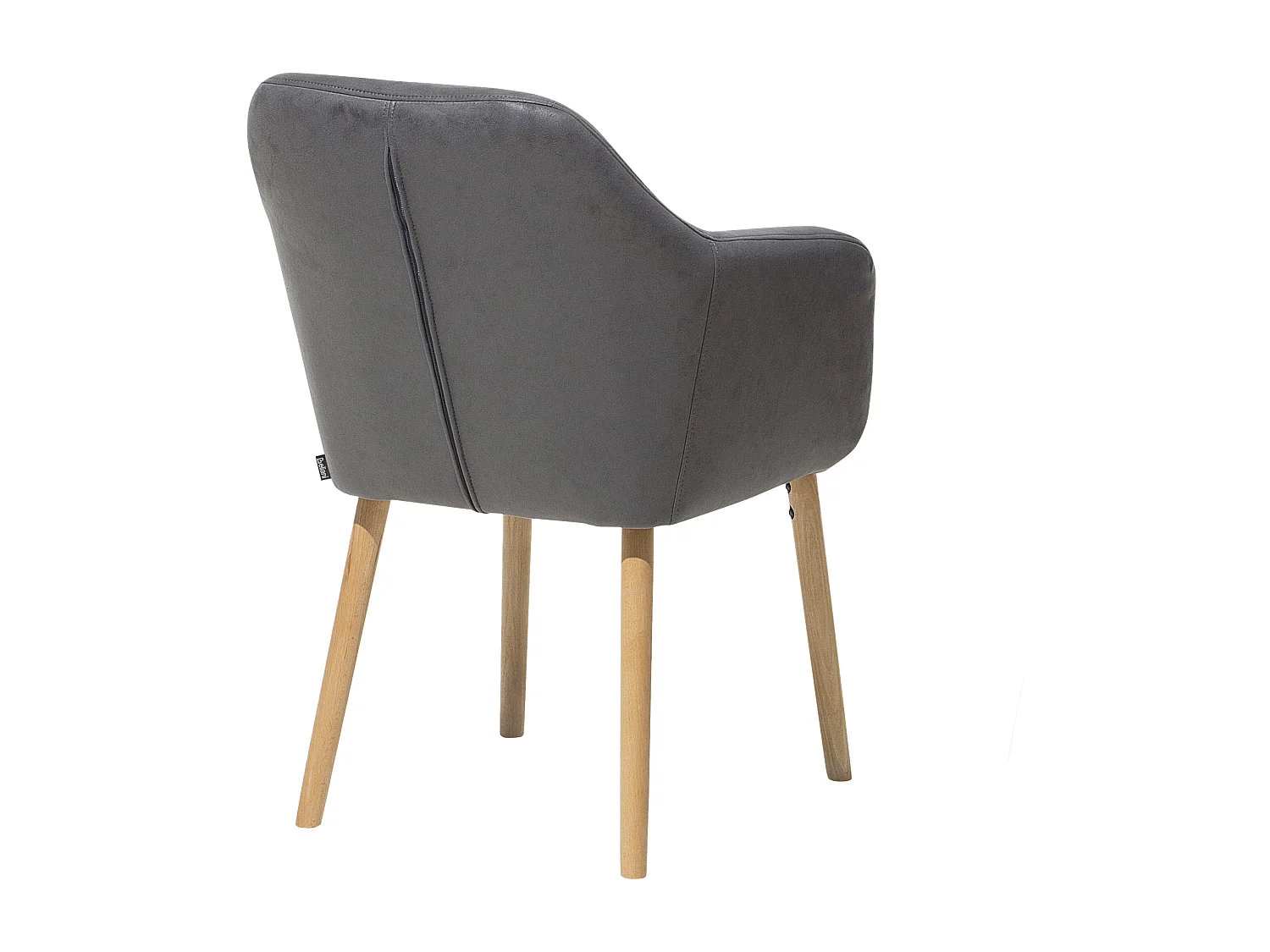 Cadeira de jantar YORKVILLE Pele sintética Cinzento