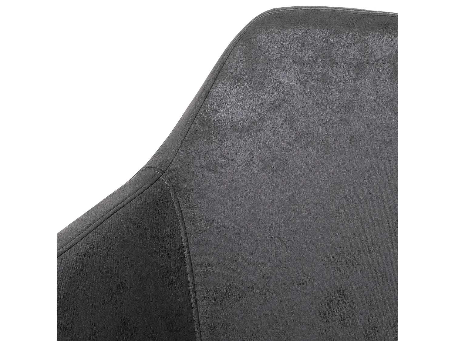 Cadeira de jantar YORKVILLE Pele sintética Cinzento