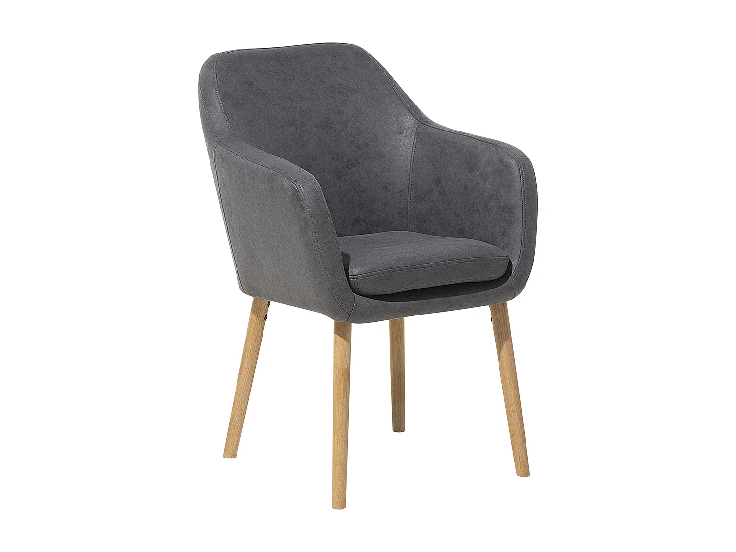 Chaise de salle à manger YORKVILLE Cuir PU Gris