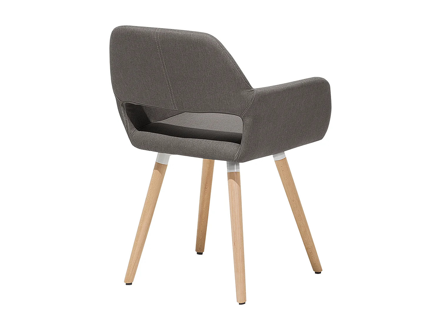 Lot de 2 chaises de salle à manger CHICAGO Taupe