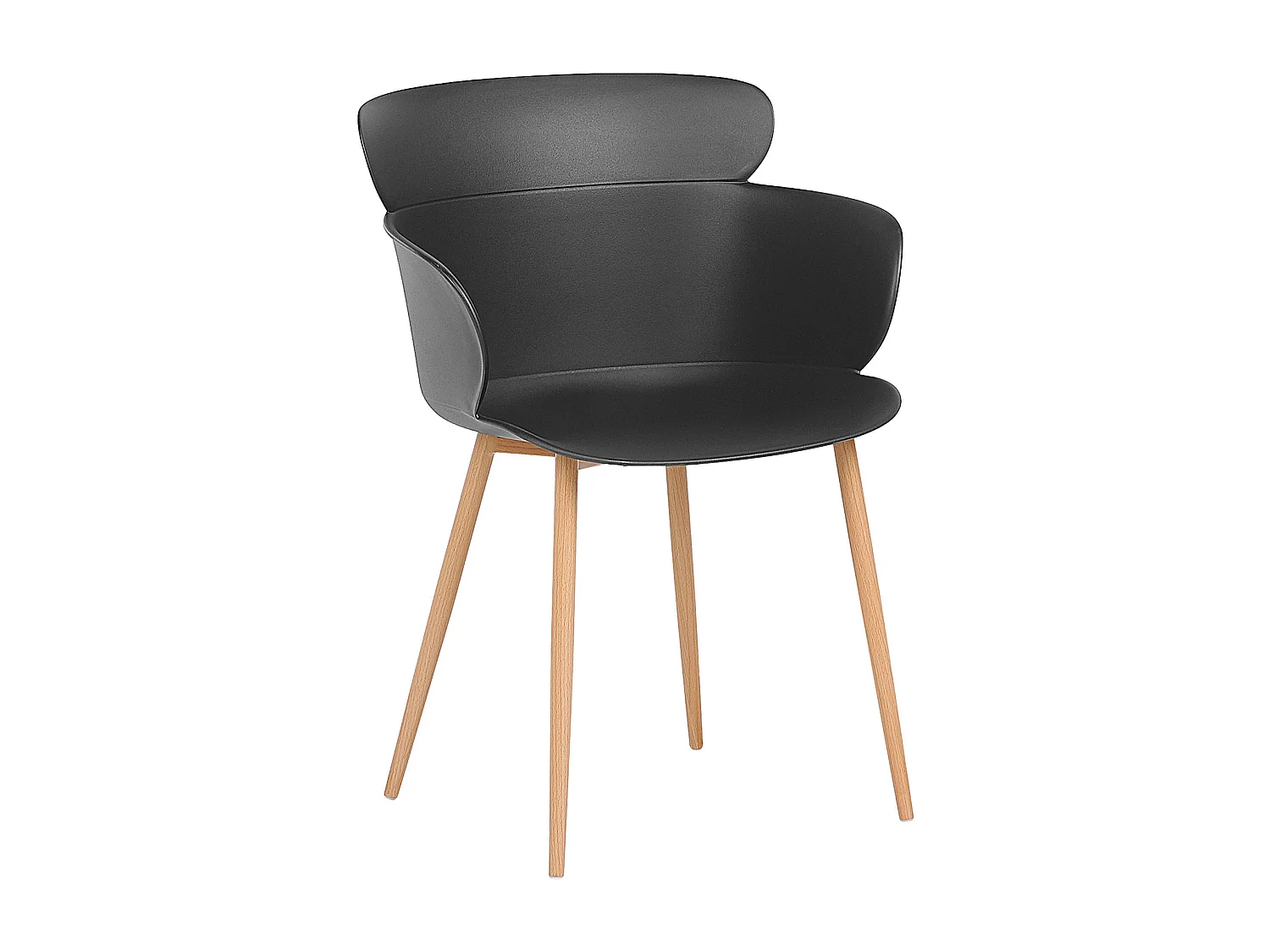 Lot de 2 chaises de salle à manger SUMKLEY Noir