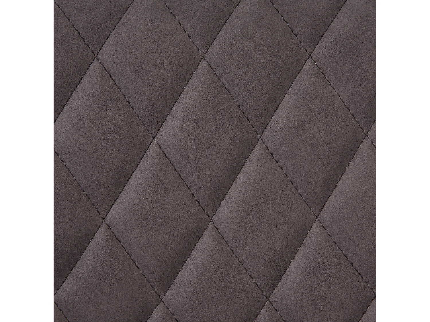 Lot de 2 chaises de salle à manger MARIBEL Cuir PU Marron foncé