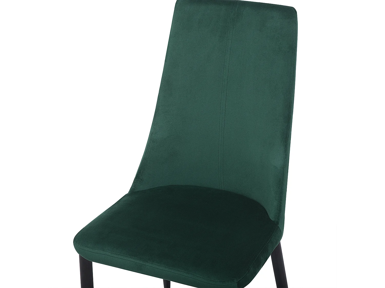 Lot de 2 chaises de salle à manger CLAYTON Velours Vert émeraude