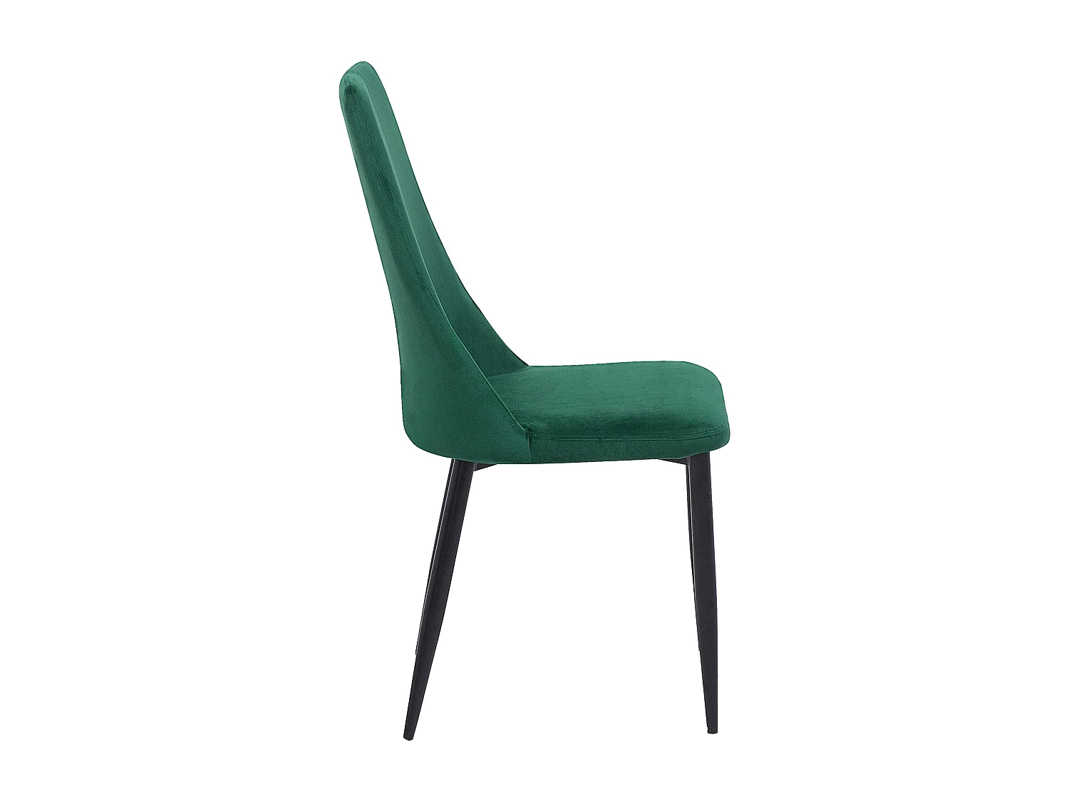 Set van 2 eetkamerstoelen CLAYTON Fluweel Smaragdgroen