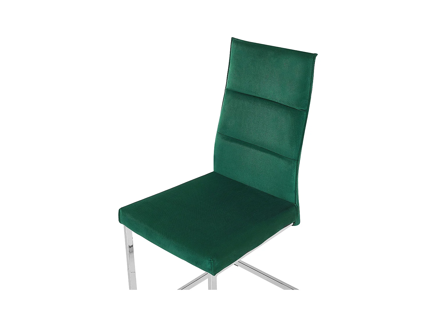 Set van 2 eetkamerstoelen ROCKFORD Fluweel Groen