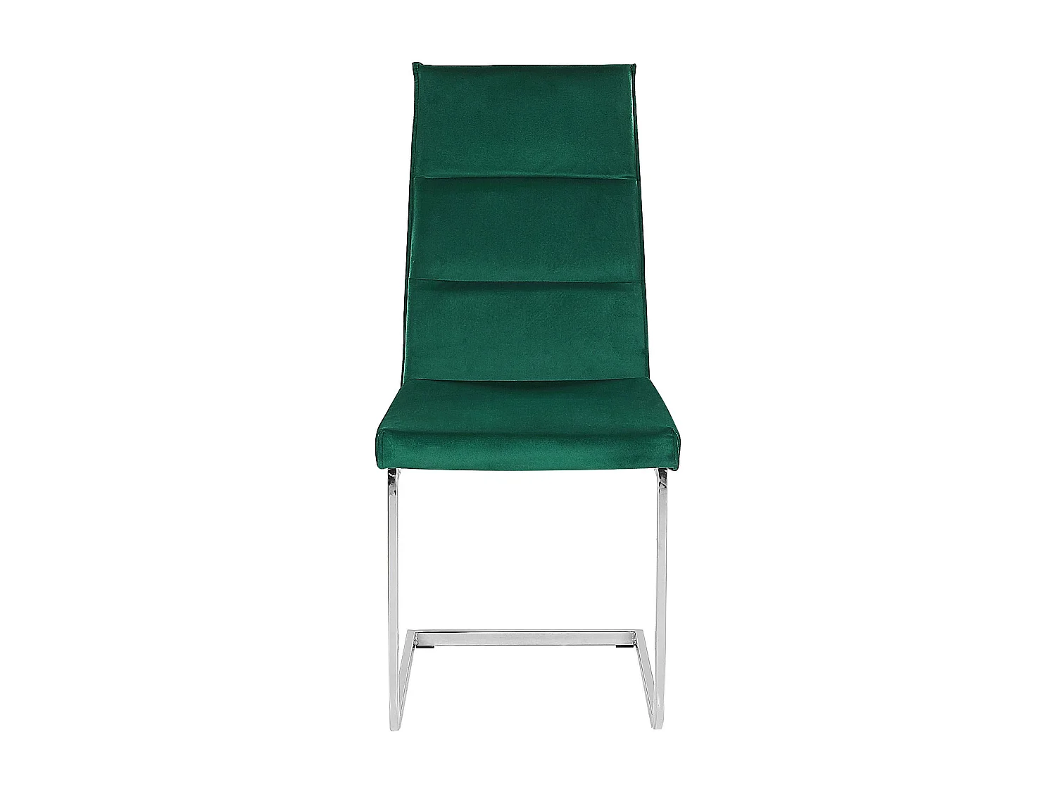 Set van 2 eetkamerstoelen ROCKFORD Fluweel Groen