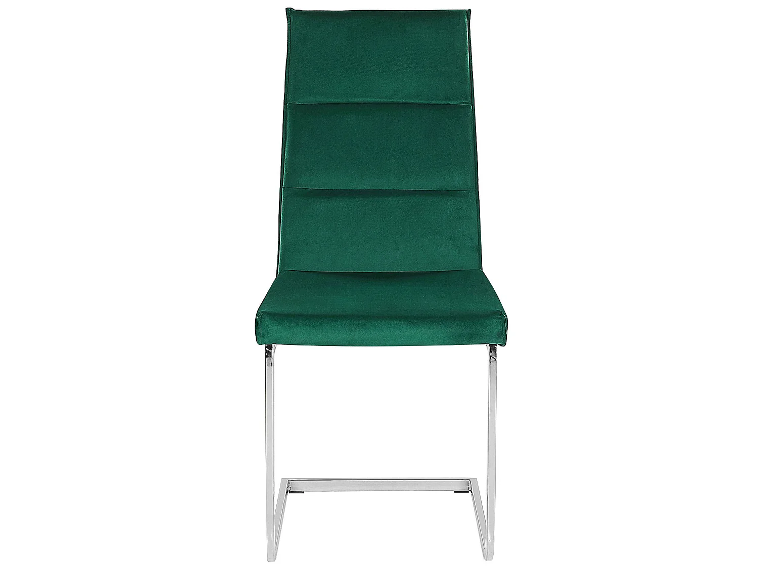 Set van 2 eetkamerstoelen ROCKFORD Fluweel Groen