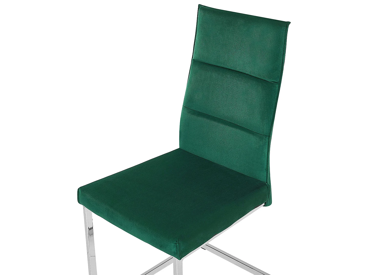 Set van 2 eetkamerstoelen ROCKFORD Fluweel Groen