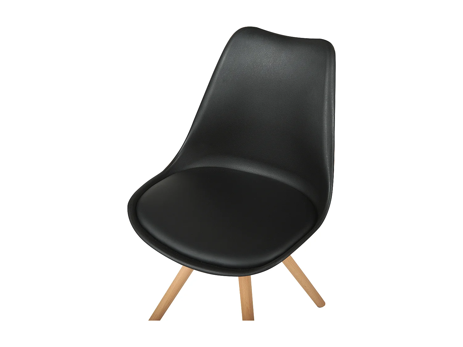 Lot de 2 chaises de salle à manger DAKOTA Noir