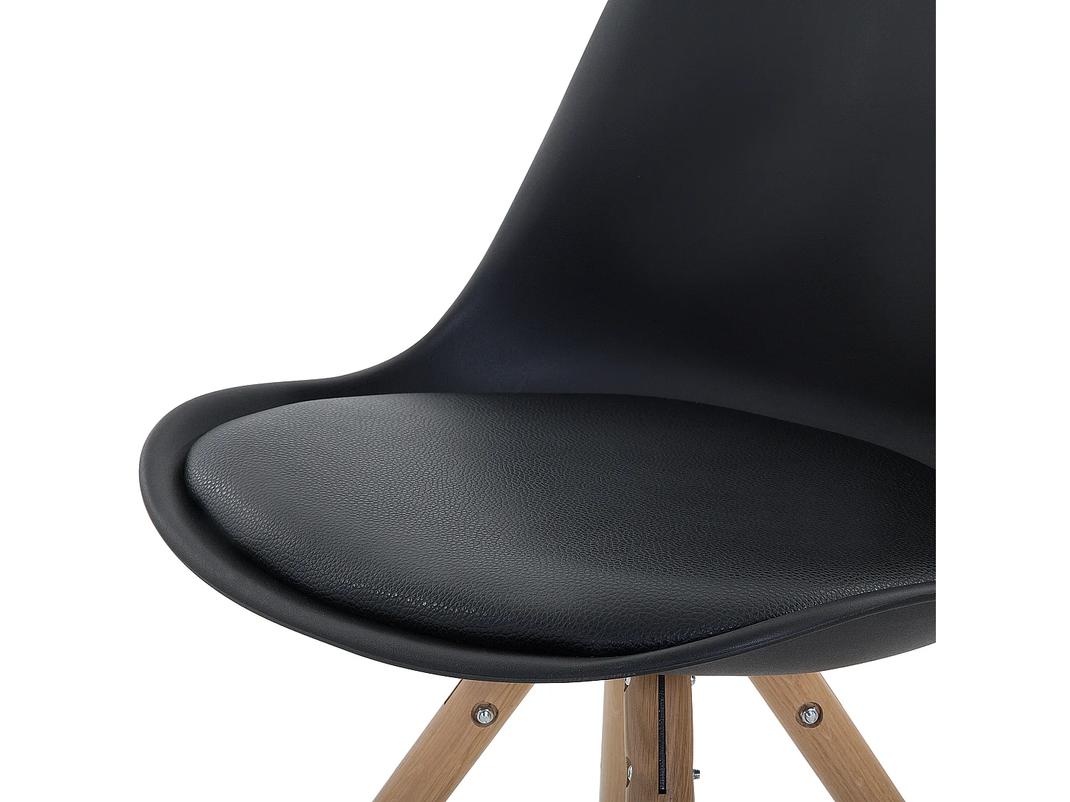 Set van 2 eetkamerstoelen DAKOTA Zwart