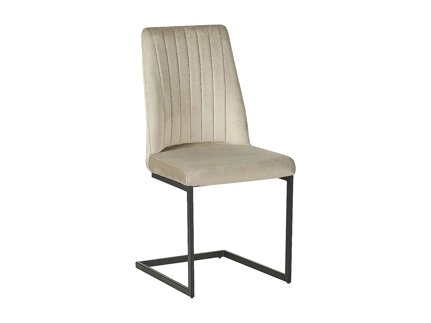 Lot de 2 chaises de salle à manger LAVONIA Velours Taupe