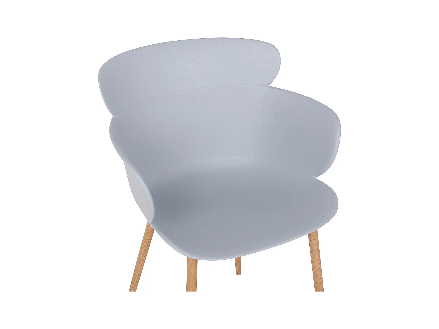 Lot de 2 chaises de salle à manger SUMKLEY Gris clair