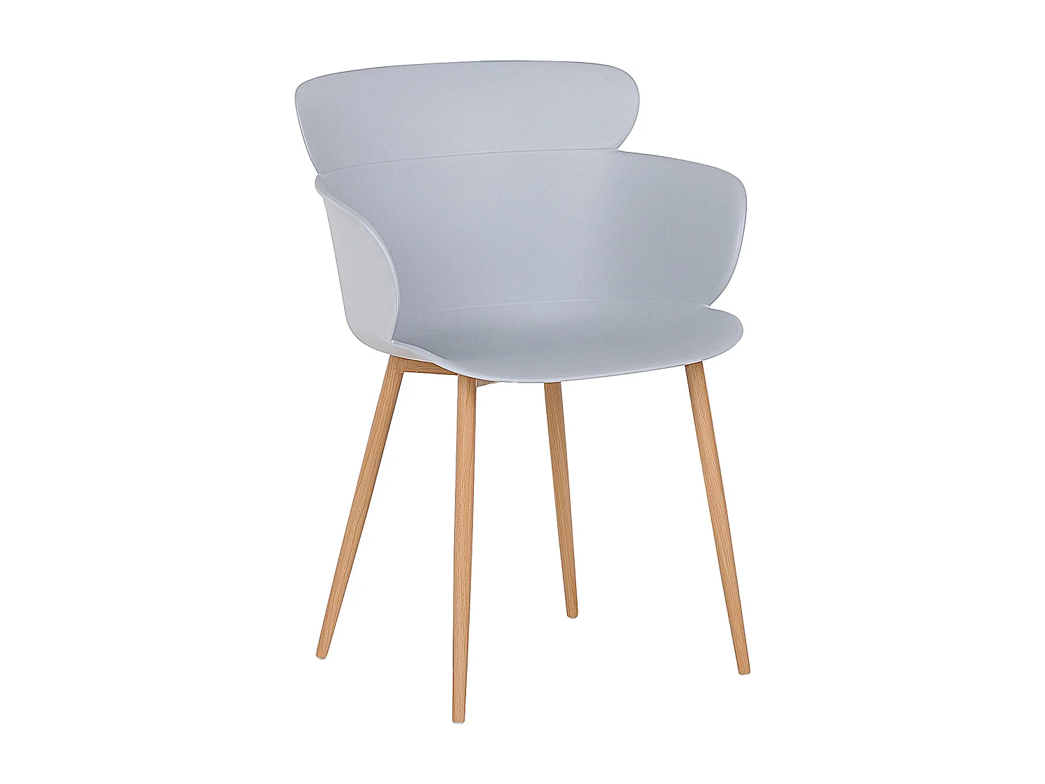 Lot de 2 chaises de salle à manger SUMKLEY Gris clair