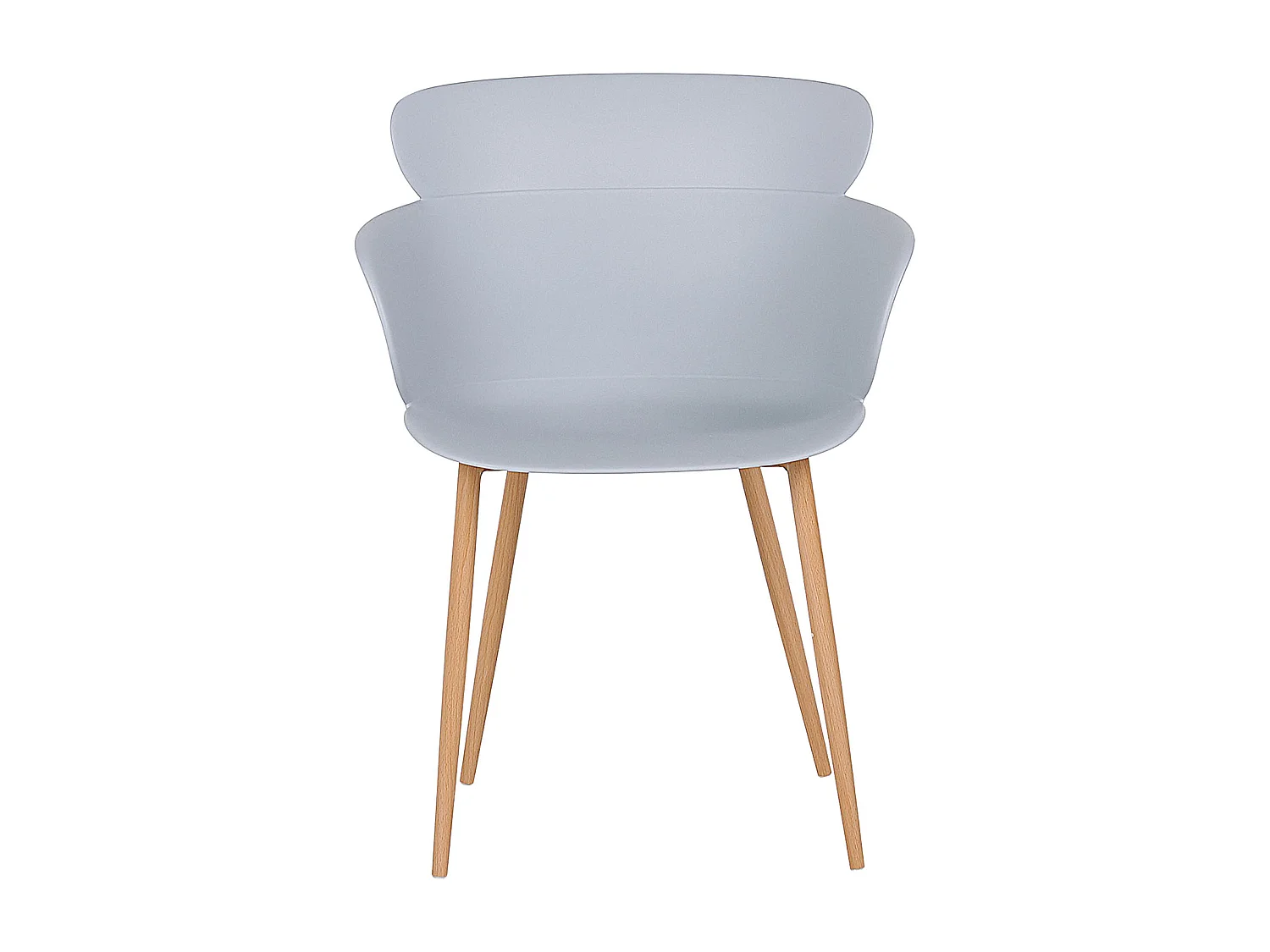 Lot de 2 chaises de salle à manger SUMKLEY Gris clair