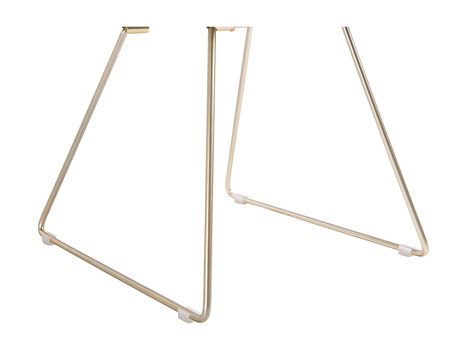 Lot de 2 chaises de salle à manger AURORA Métal Doré