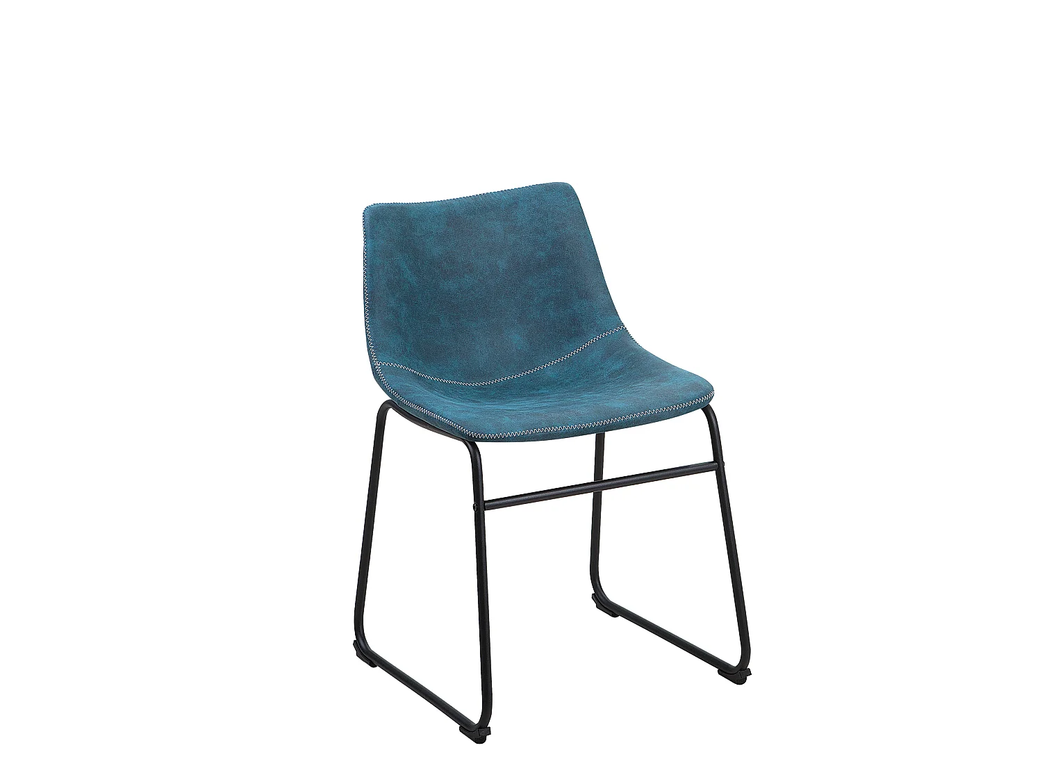Bequeme und stilvolle Stühle im Retro-Design 2er Set blau Batavia