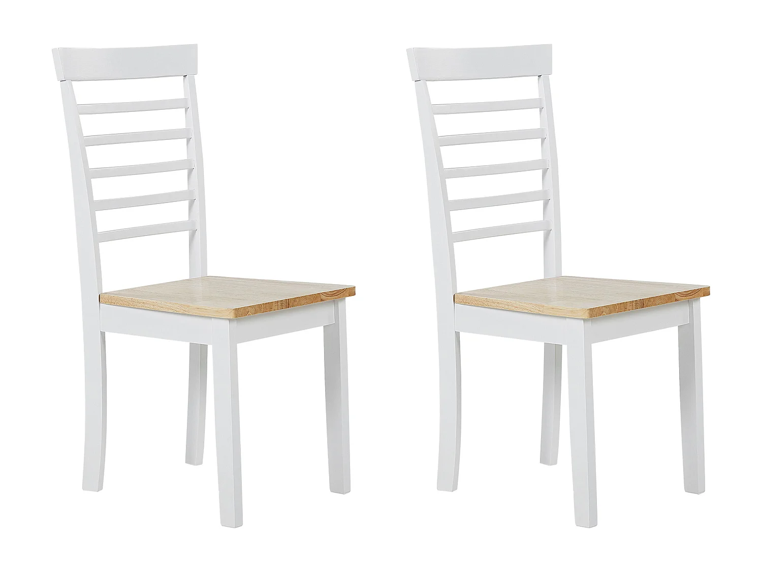 Lot de 2 chaises de salle à manger BATTERSBY Bois Blanc