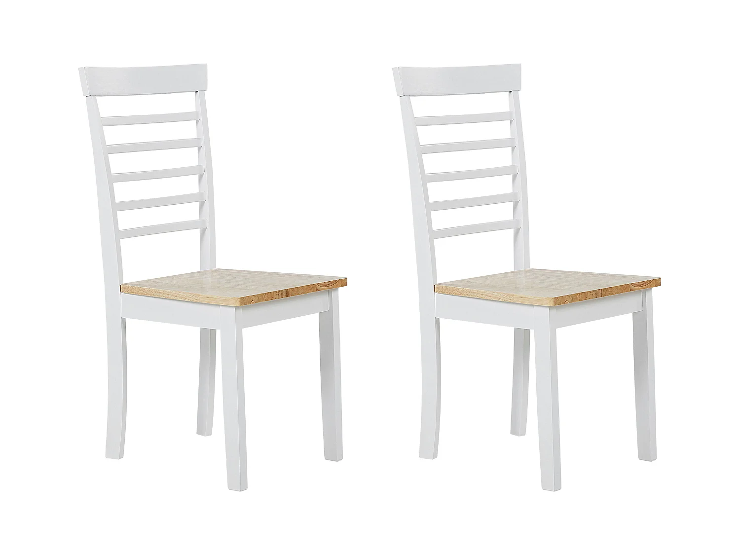Lot de 2 chaises de salle à manger BATTERSBY Bois Blanc
