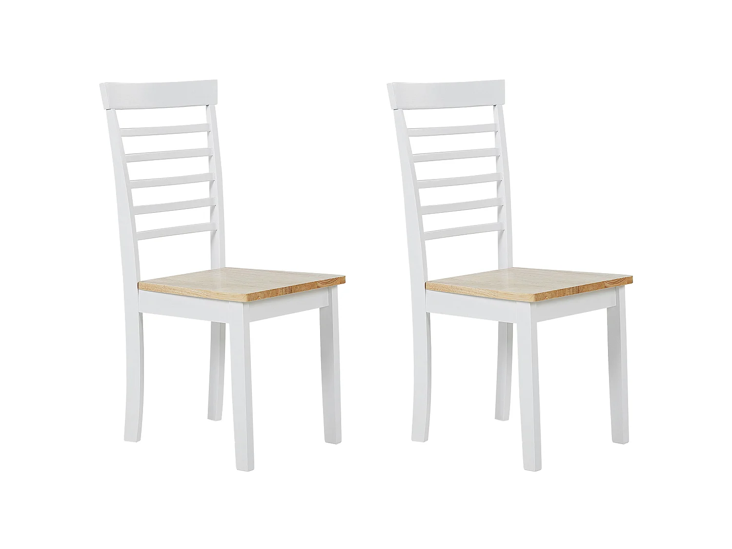 Lot de 2 chaises de salle à manger BATTERSBY Bois Blanc