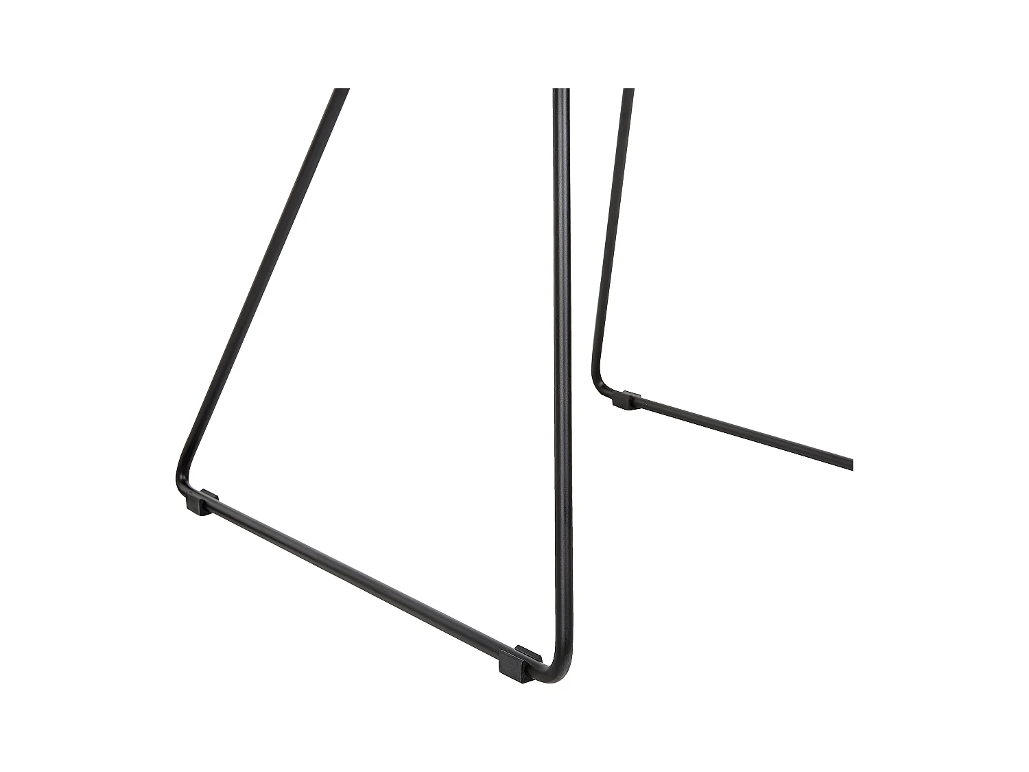 Lässig elegante Stühle aus schwarzem Metall im praktischen 2er Set Aurora