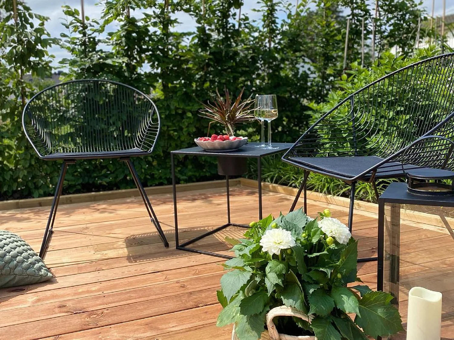 Set di 2 sedie da pranzo AURORA Metallo Nero